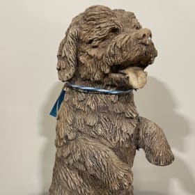 42. Cement Garden Statue: Dogs item