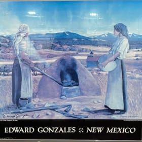 44. Large Custom Framed Edward Gonzales Print item