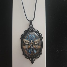 Dragon Fly Pendant Necklace item