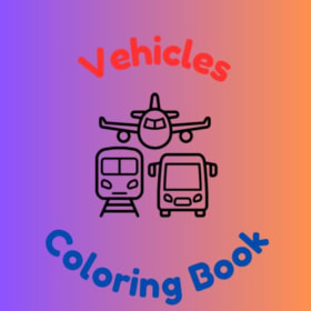 Vehicles Coloring Book item