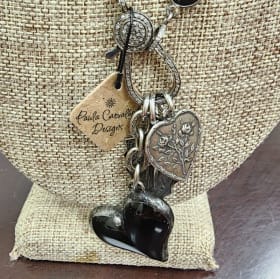 Pave Diamond and Black Onyx Necklace item