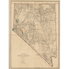 State of Nevada Map 1894 item