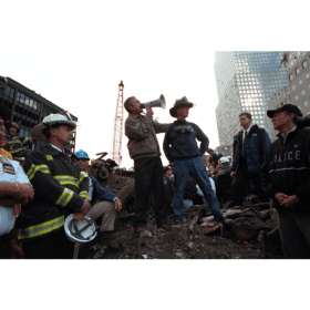 President George W Bush, World Trade Center, post 9-11 item