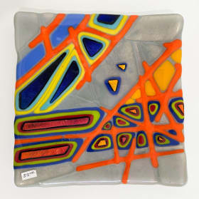 32. Fused glass small plate item