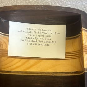 Chicago Band Saw box by Kelly Socia - $125 value item