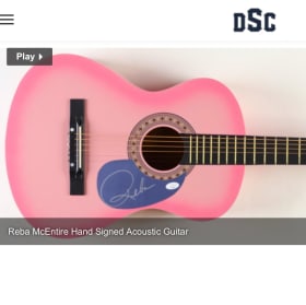 Reba McIntyre Autographed Guitar item