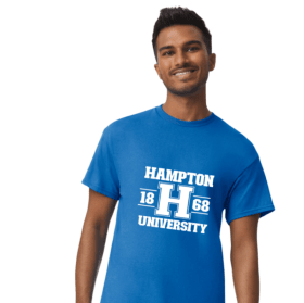 Blue "Hampton University 1868" T-shirt (S) item