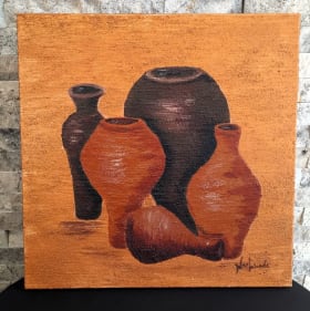 AVAILABLE Be Still - Original Acrylic Mixed Medium item