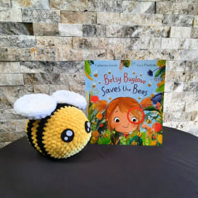 SOLD Crocheted Bee and Storybook item