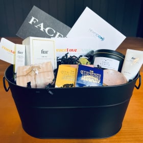 Glow Up in Style – Peace, Love & Sugar Beauty Basket! item