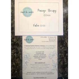 60 Minute Massage (1) item