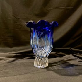 13 - Blue Glass Vase item