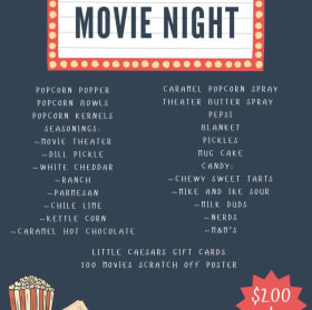 Movie Night Gift Basket (Ms. Young's Second Grade Class) item