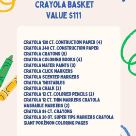 Crayola Gift Basket (Ms. Mireles' Kinder Class) item