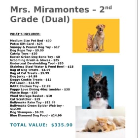 Pet Paradise Gift Basket (Mrs. Miramontes' 2nd Grade Class) item