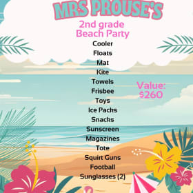 Beach Party Basket (Ms. Prouse's Second Grade Class) item