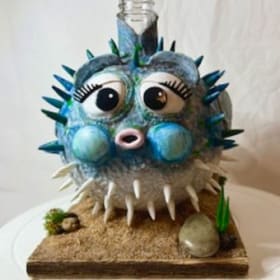 Pufferfish Vase item
