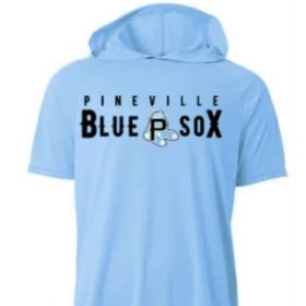 Short Sleeve Hood Tee - Light Blue item