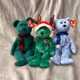 Trio of Christmas Beanie Babies item