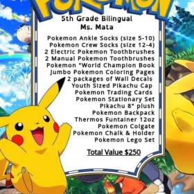 Pokemon Gift Basket (Ms. Mata's 5th Grade Class) item