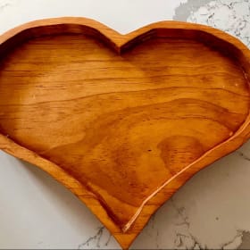 Handmade wooden tray item