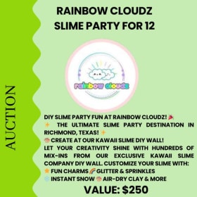 Rainbow Cloudz Slime Party for 12 item