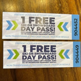 Buck Hill:  2 One-Day Ski Pass w/ equipment rental item