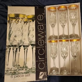 Circleware Marquis 6 pc champagne flute set item