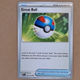 2023 Pokemon Paldea Evolved Great Ball 183/193 item