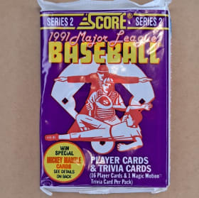 1991 Score Baseball Series 2 Factory Sealed Pack item