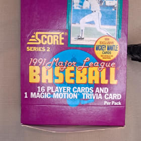 1991 Score Baseball Series 2 Factory Sealed Pack item