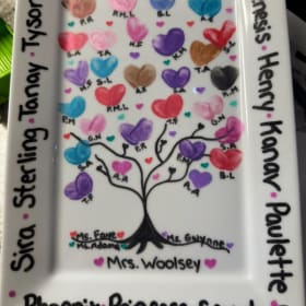 Mrs. Woolsey Finger Printed Platter item