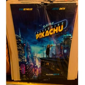 DETECTIVE PIKACHU POSTER POKÉMON RYAN REYNOLDS 27x40 IN D/S item