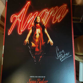ANORA Sean Baker autographed poster 11x17 inches item