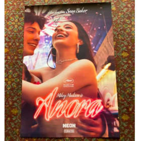 ANORA 27x40 inch poster signed by Sean Baker some damage item