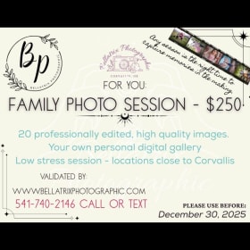 Bellatrix Photographic family photo session voucher item