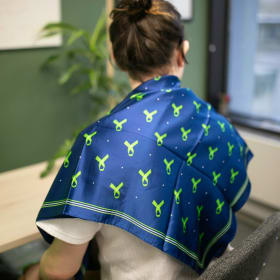 Green Ribbon Silk Scarf item