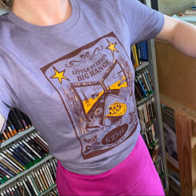 Purple "Little Station Big Range" T-shirt item