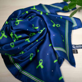 Green Ribbon Silk Scarf item