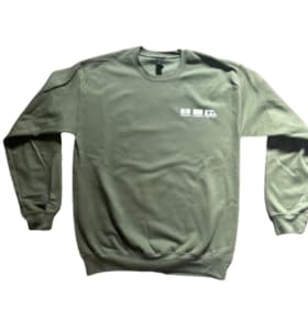 Green Unisex Adult Crewneck—Large item