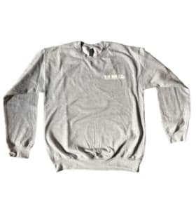 Gray Unisex Adult Crewneck—Large item