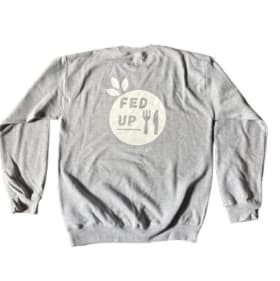 Gray Unisex Adult Crewneck—Large item
