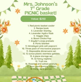 Spring Picnic Basket (Ms. Johnson's First Grade Class) item