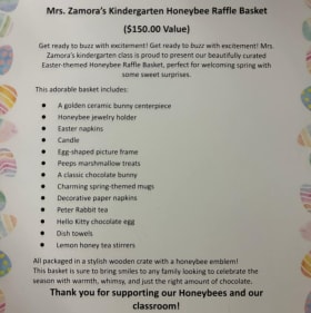 Easter Themed Gift Basket (Ms. Zamora's Kinder Class) item