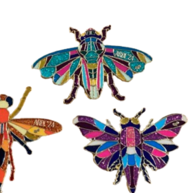 ARDI 2024 Stainglass Insect Pin Set item