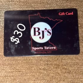 BJ’S tavern $30 item
