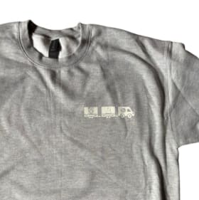 Gray Unisex Adult Crewneck—XL item