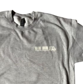 Gray Unisex Adult Crewneck—2XL item