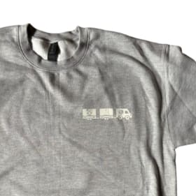 Gray Unisex Adult Crewneck—3XL item