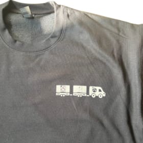 Black Unisex Adult Crewneck—Small item